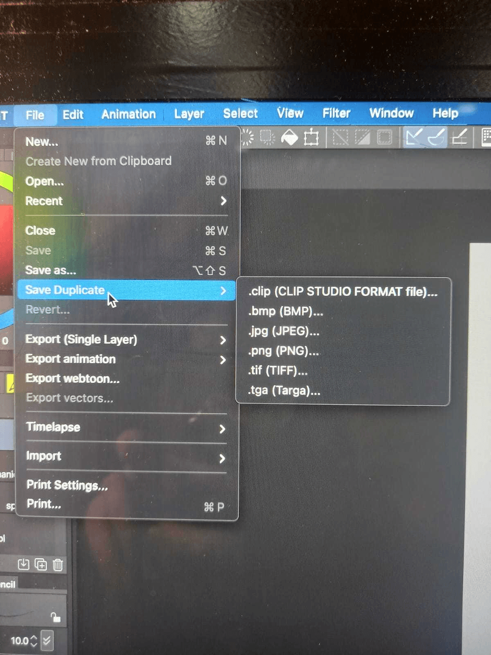 CP isn't letting me export or import .PSD files CLIP STUDIO ASK