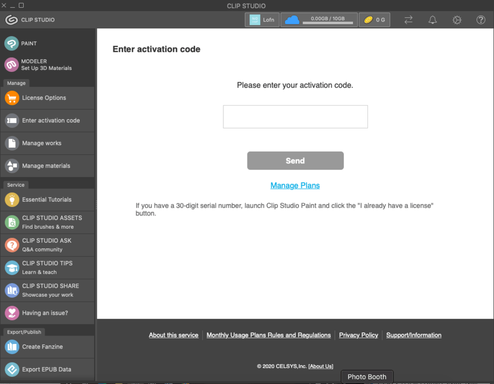 활성화 코드 CLIP STUDIO ASK