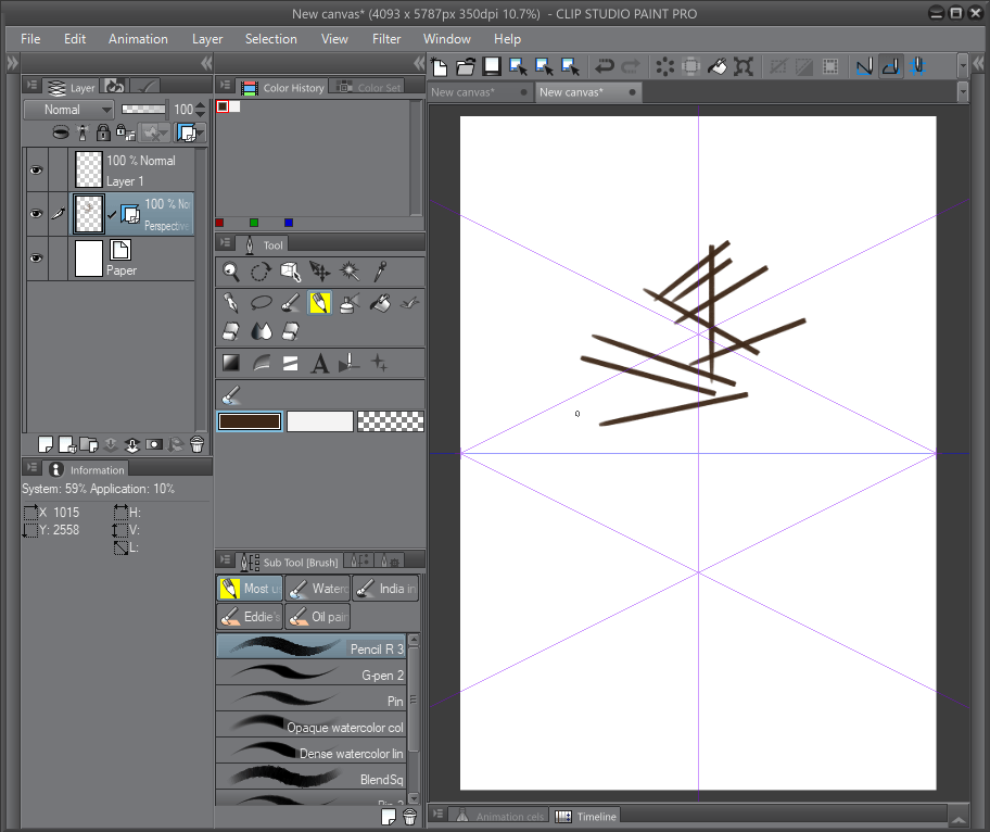 clip studio paint ruler tool