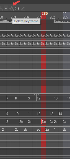 I can't delete a keyframe even though it's selected - CLIP STUDIO ASK