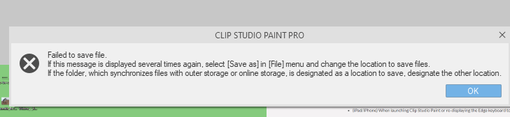 Clip files will not load. Also Virtual Memory error - CLIP STUDIO ASK