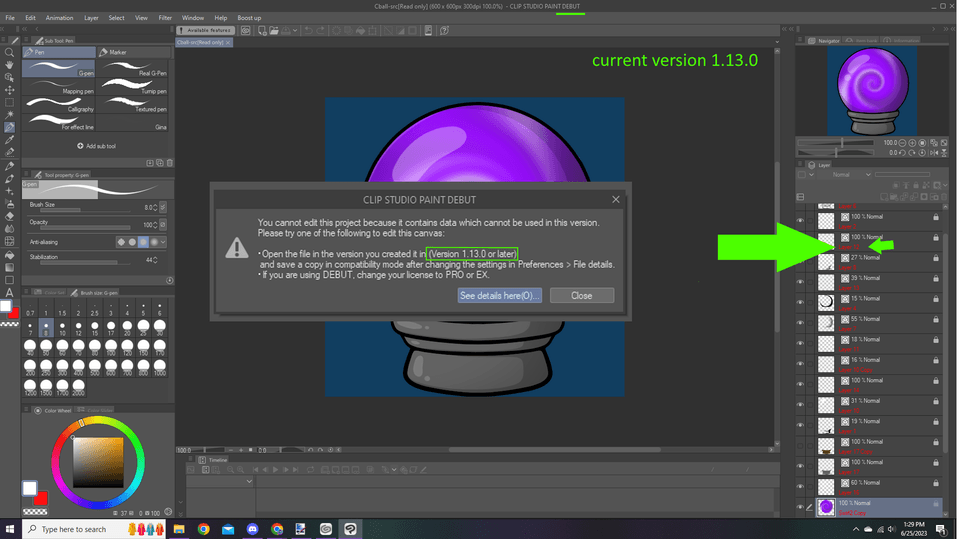 HELP! V1 has layers locked as of today? - CLIP STUDIO ASK