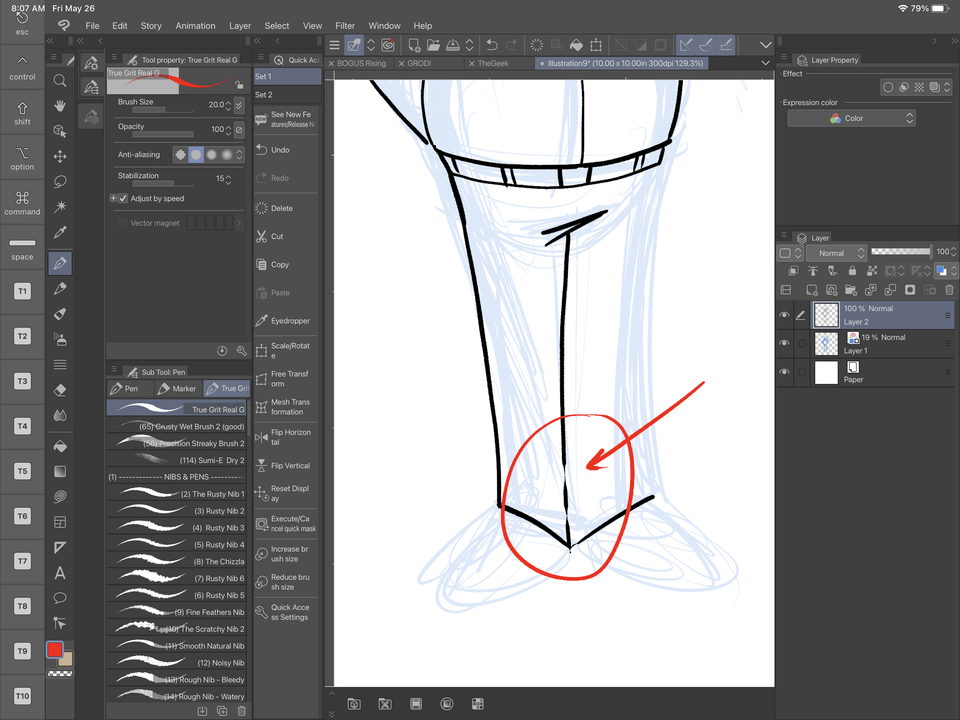 Line breaks when drawing in clip studio - CLIP STUDIO ASK