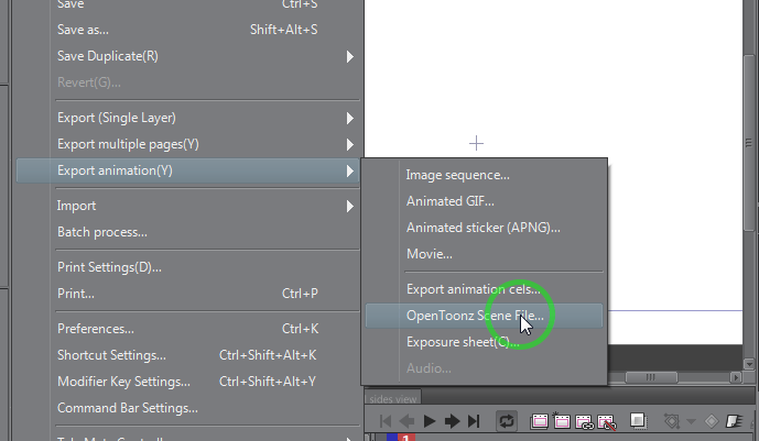 I Can T Export Animation To Opentooz Clip Studio Ask