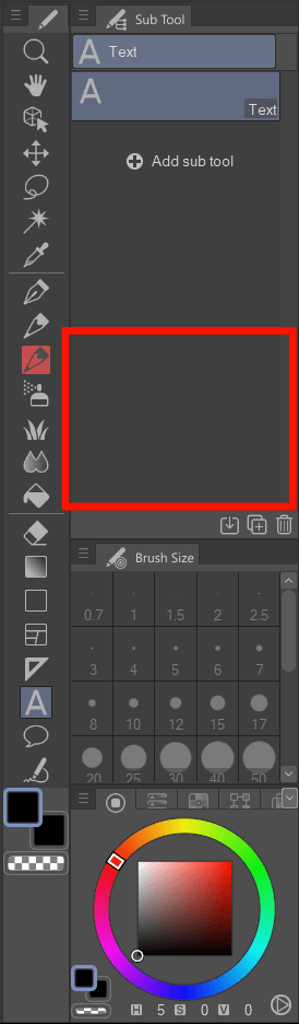 Text Editing Tool Disappeared? - CLIP STUDIO ASK
