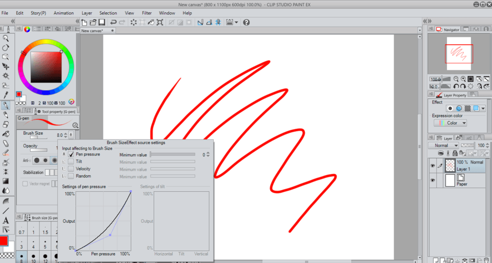 Tutustu 66+ imagen clip studio paint pressure sensitivity not working