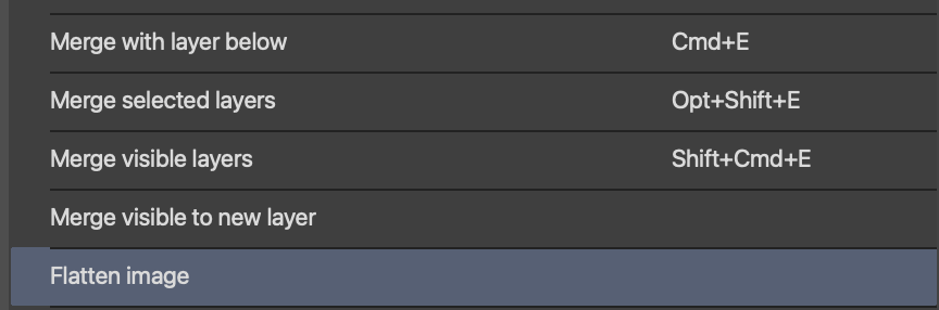 CSP3.0에서는 단축키에 "shift cmd E"를 추가할 수 없습니다(MacOS sonoma 14) - CLIP STUDIO ASK