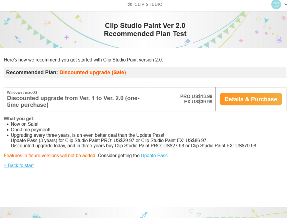 Upgrade Issues CLIP STUDIO ASK
