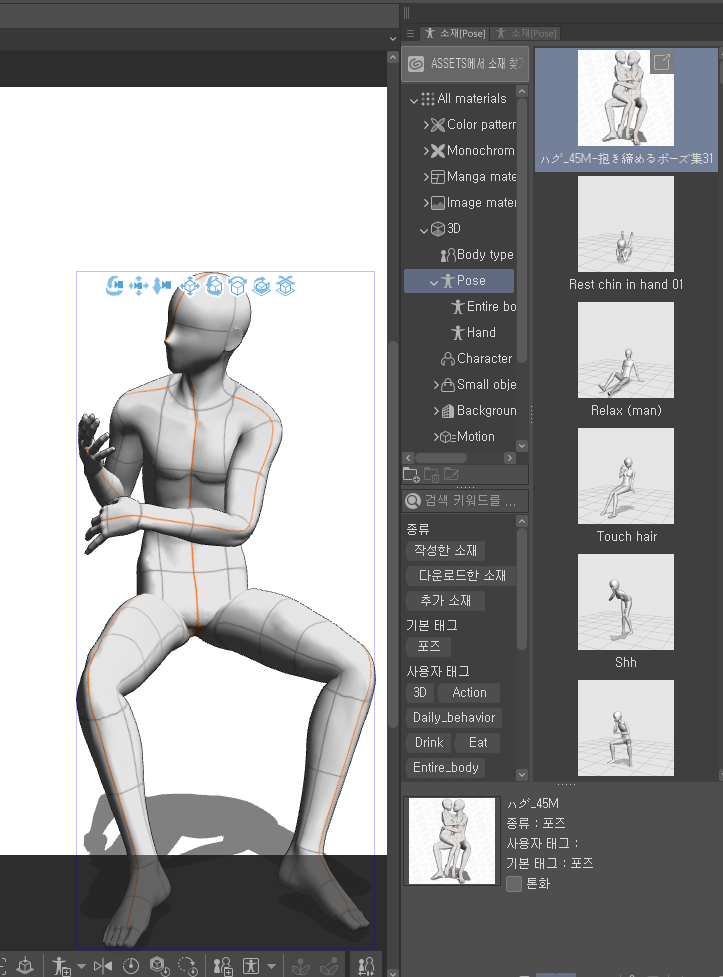 In The Asset If You Apply A Pose From A Two Person Pose Only One