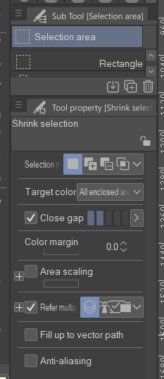 I can't use shrink selection - CLIP STUDIO ASK
