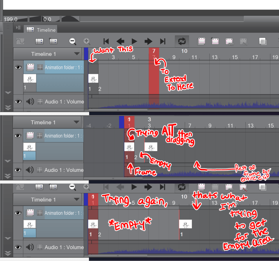 アニメーションフレームを拡張する方法 Clip Studio Ask