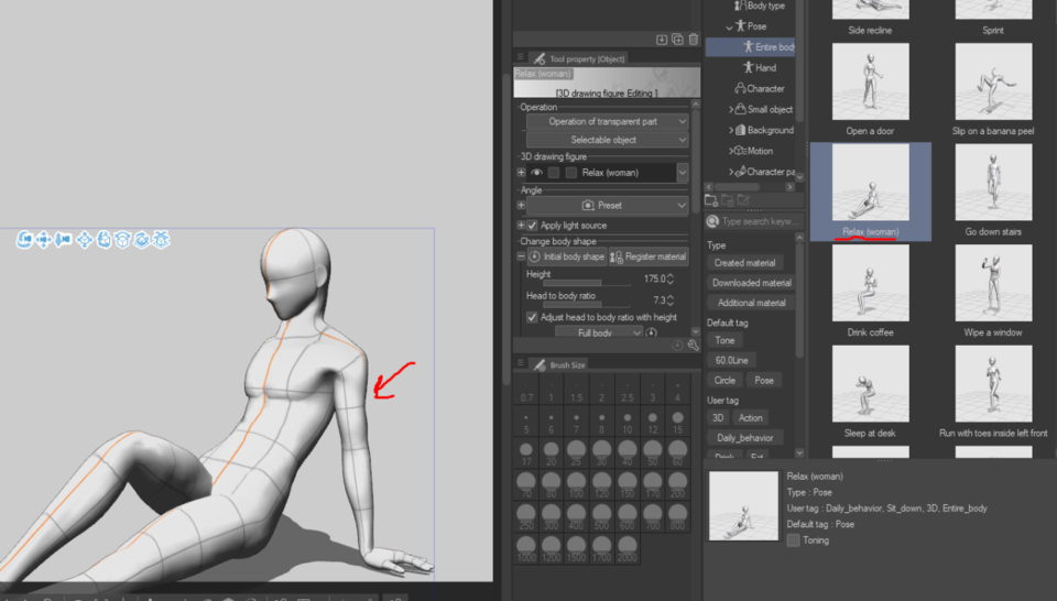 3d Models Are Always Male Even If I Imported A Female Model Clip Studio Ask