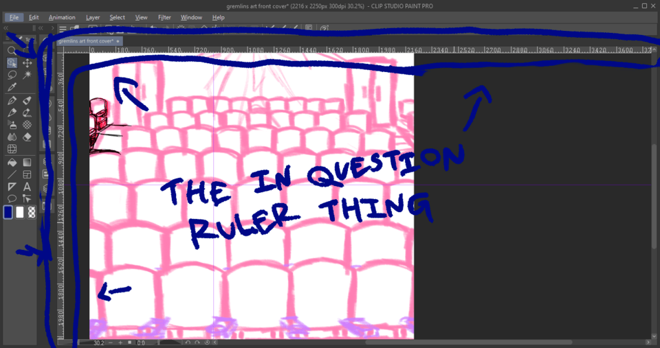 how to remove that ruler thing around my art screen? - CLIP STUDIO ASK