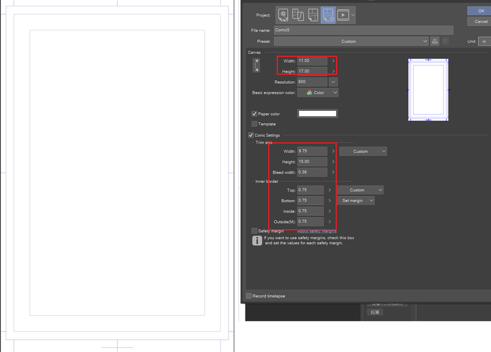 Page size problem - CLIP STUDIO ASK