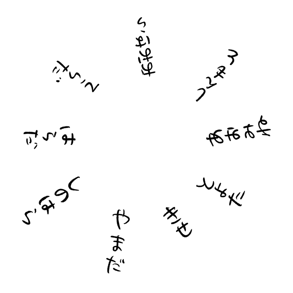 正円に沿ってテキストを放射線状に並べたい - CLIP STUDIO ASK