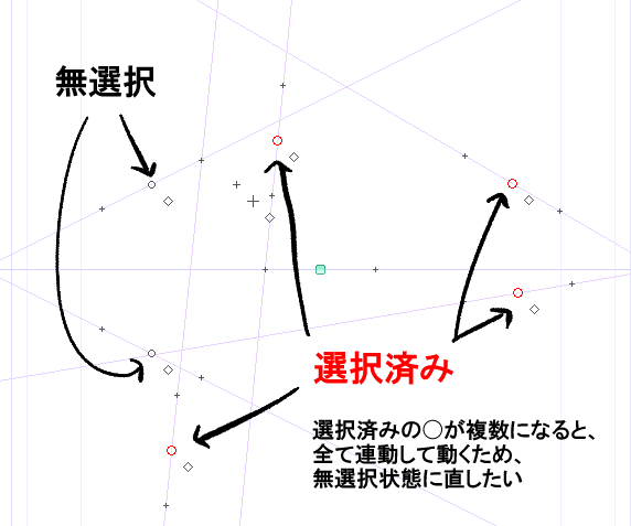 パース定規の を移動させると他の部分も移動してしまう Clip Studio Ask