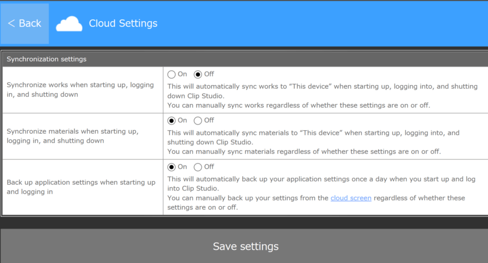 How do I download brushes I&rsquo;ve backed up to the cloud? - CLIP 