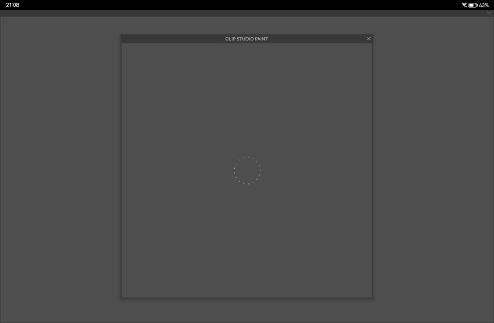 stuck loading screen after sign up on huawei tab - CLIP STUDIO ASK