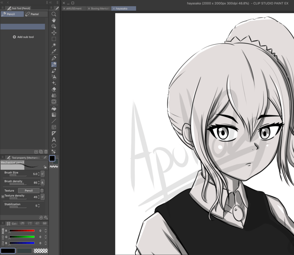 Invisible sub tools - CLIP STUDIO ASK