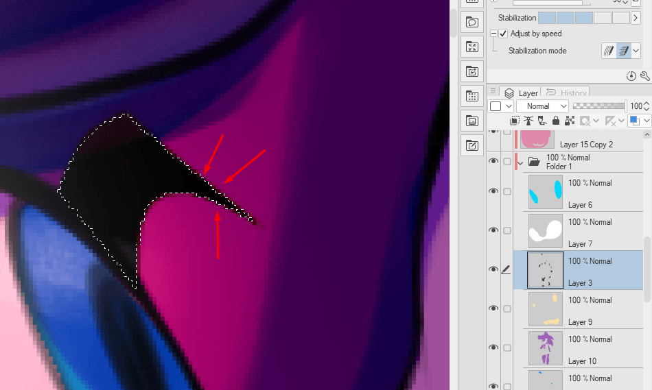Selection from layer stopped selecting everything - CLIP STUDIO ASK