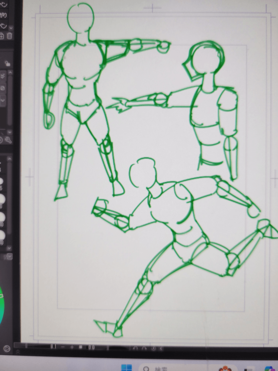 アタリの描き方、添削をお願いします。 - CLIP STUDIO ASK