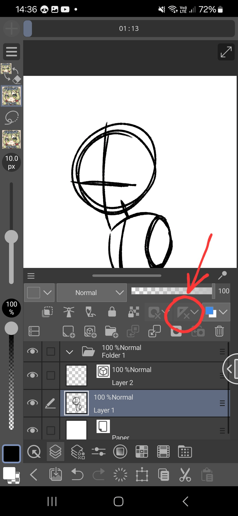 How to on this button? CLIP STUDIO ASK