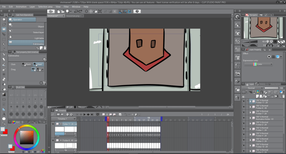 エクスポートするとフレームが欠落する Clip Studio Ask