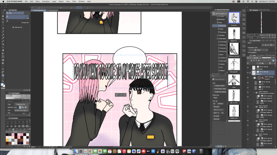 Text is weird and squished - CLIP STUDIO ASK