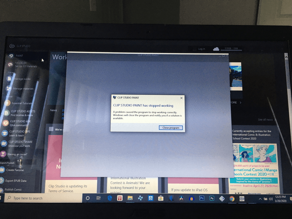 Clip studio paint doesn’t wanna load up - CLIP STUDIO ASK