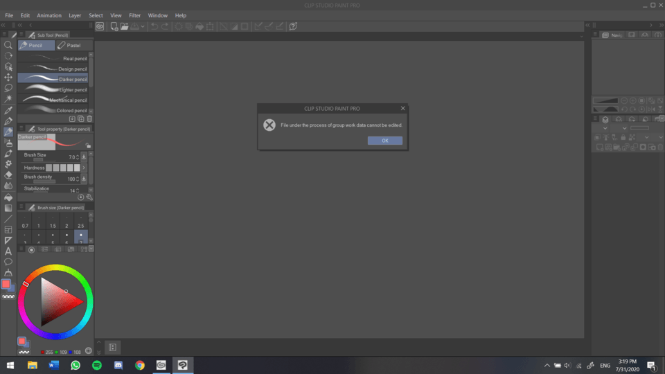 I can't open all of my .clip files. it said 