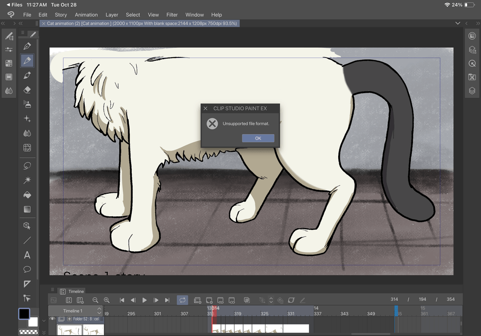 Cant export animation - CLIP STUDIO ASK