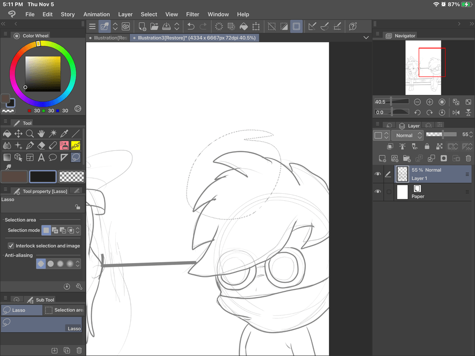 Something is wrong with My select tool - CLIP STUDIO ASK