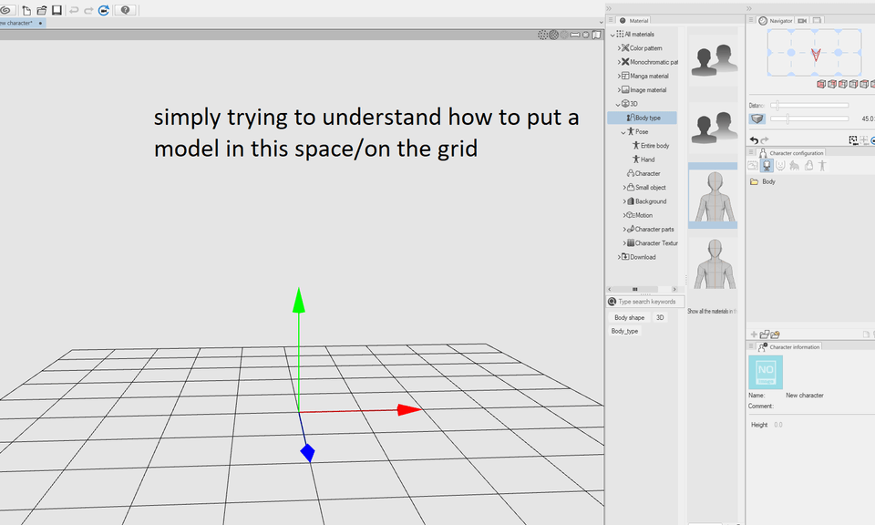 CLIP STUDIO MODELER How do I place anything down? CLIP STUDIO ASK