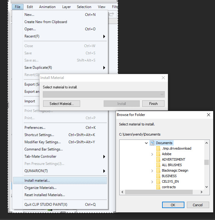 I can't find assets - CLIP STUDIO ASK