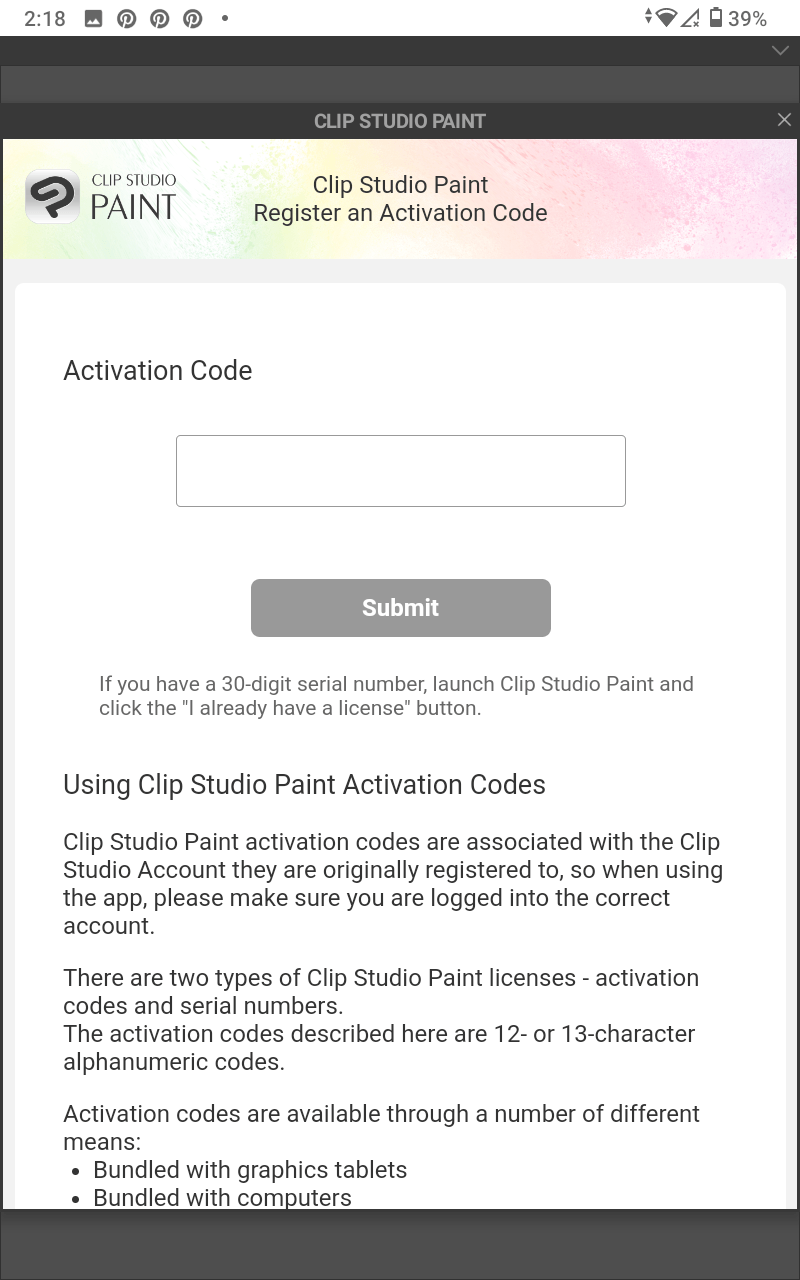 Clip Studio Code Eingeben : Wo gebe ich meinen Lizenzschlüssel ein? – IKCA