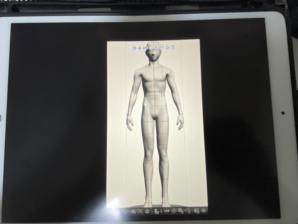 Ipadで3dデッサン人形を読み込むと人形以外表示されない Clip Studio Ask