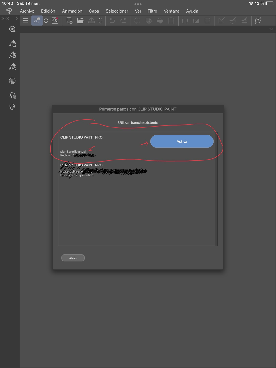 My clip studio license doesn't work CLIP STUDIO ASK