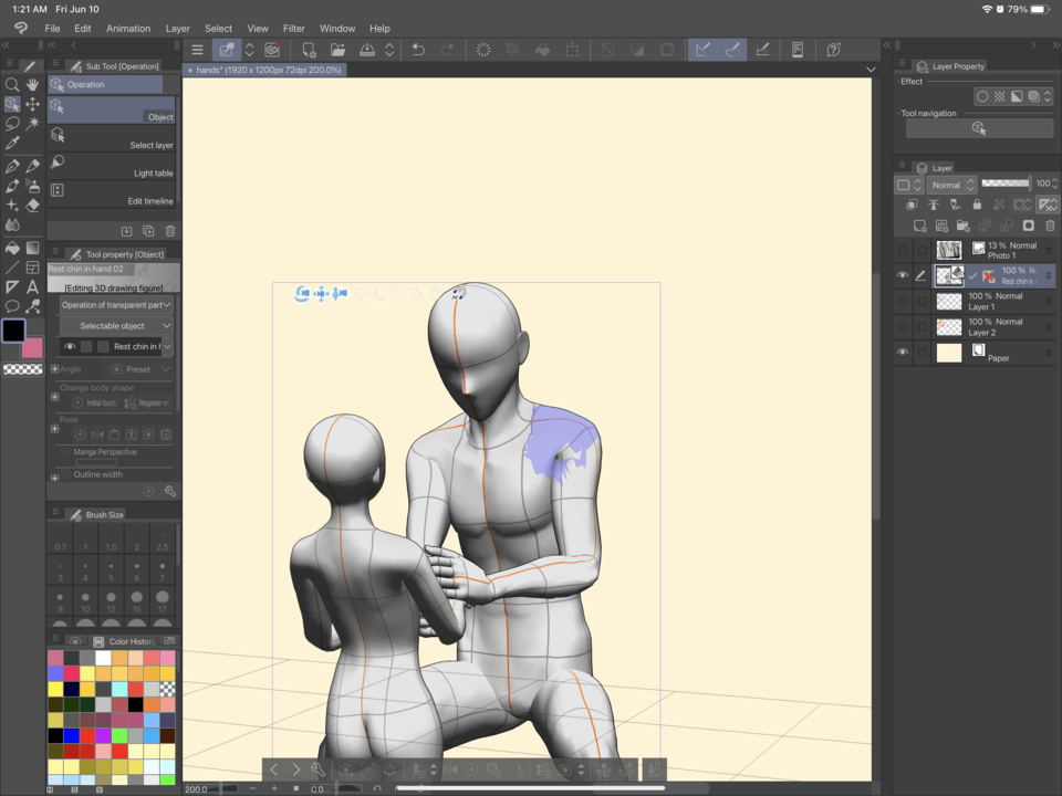 3D object select - CLIP STUDIO ASK