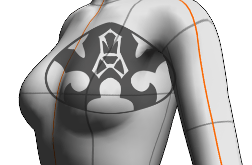 Is there a way to attach a 2d drawing layer to a 3d character model ...