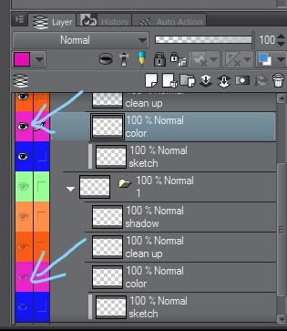 Hide multiple layers at once - CLIP STUDIO ASK