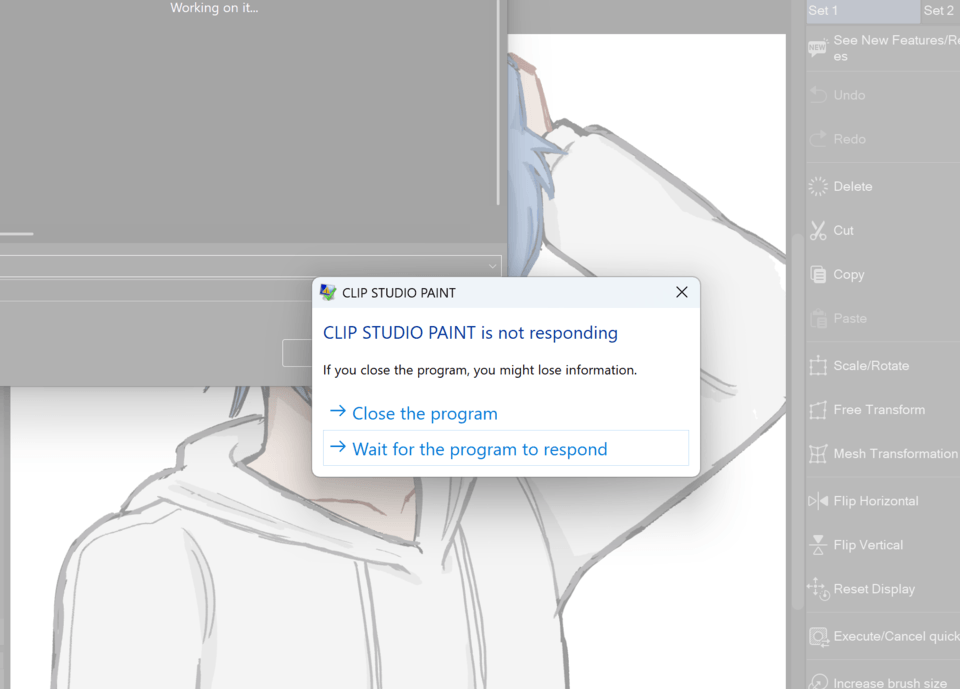 Issue with saving files. - CLIP STUDIO ASK