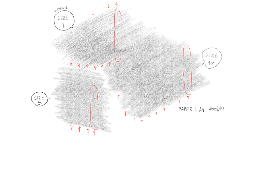 鉛筆のテクスチャがタイル状になるのを避ける方法は Clip Studio Ask