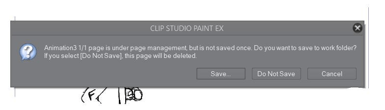 Cant save animation work/story page issues - CLIP STUDIO ASK