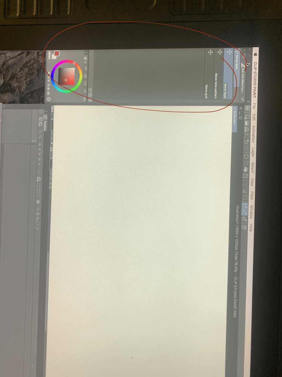 No Pen or tool settings on sidebar - CLIP STUDIO ASK