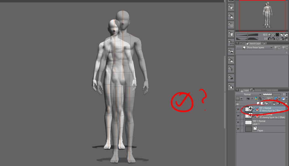 EX/PRO Individual 3D Character/Object Opacity CLIP STUDIO ASK