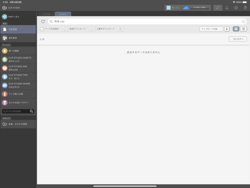 I can't see my work saved in iCloud Drive CLIP STUDIO ASK