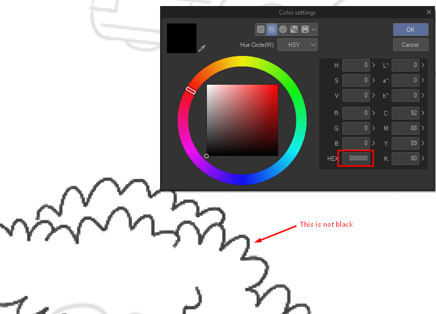 I cannot change color by 