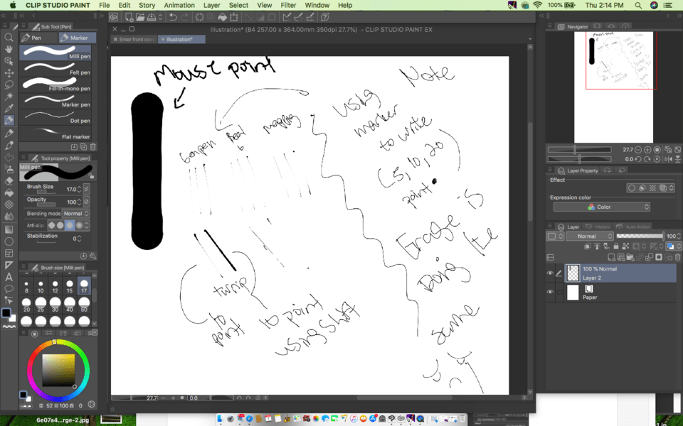 Using a ISKN slate tablet pens not working CLIP STUDIO ASK