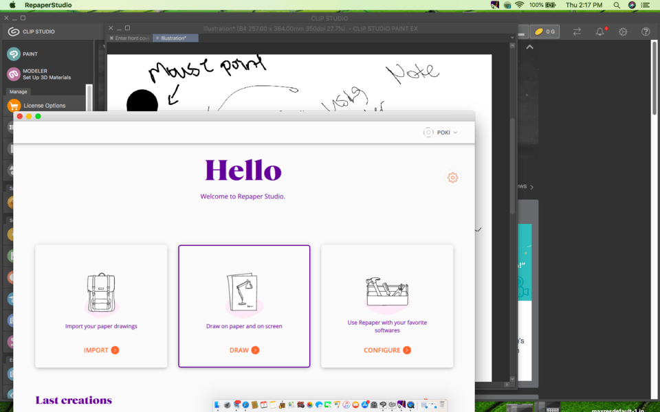 Using a ISKN slate tablet pens not working CLIP STUDIO ASK