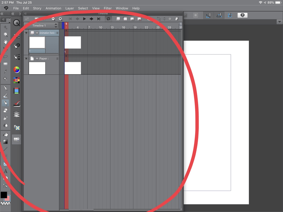 助けて タイムラインが誤って横に移動した それを下に移動する方法 Clip Studio Ask